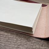 Leather-Bound Cotton Sketchbook – 185gsm Smooth Paper (A4 or A5)