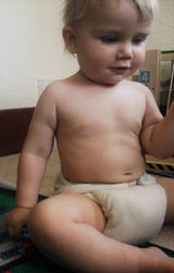 Natural Wool Snap Wrap Diaper Cover