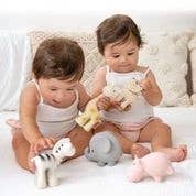 Elephant Organic Rubber Teether, Rattle & Bath Toy