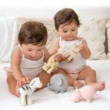 Elephant Organic Rubber Teether, Rattle & Bath Toy