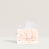 Flower Purple Petal Gift Bag (Handmade Seed Paper + Ribbon)