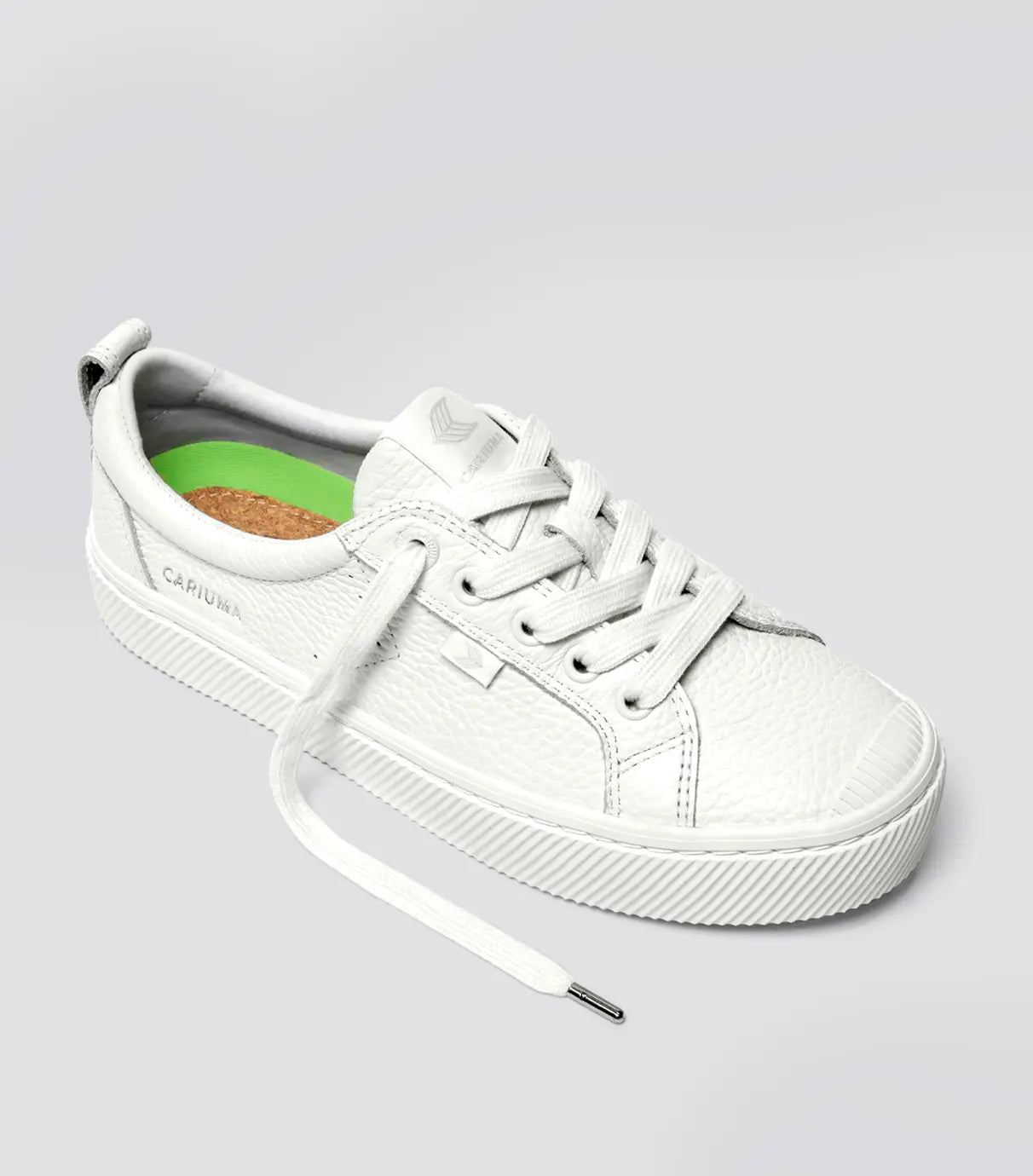 OCA Pebbled Leather White