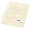 100% Cotton Luxury Knit Heart Swaddle Baby Blanket