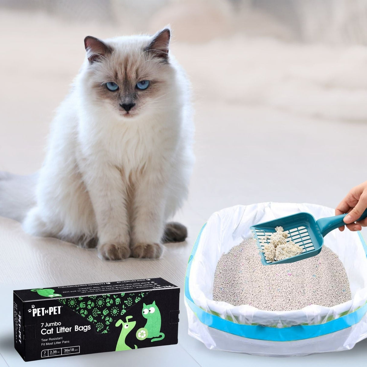 Jumbo Cat Litter Box Liners
