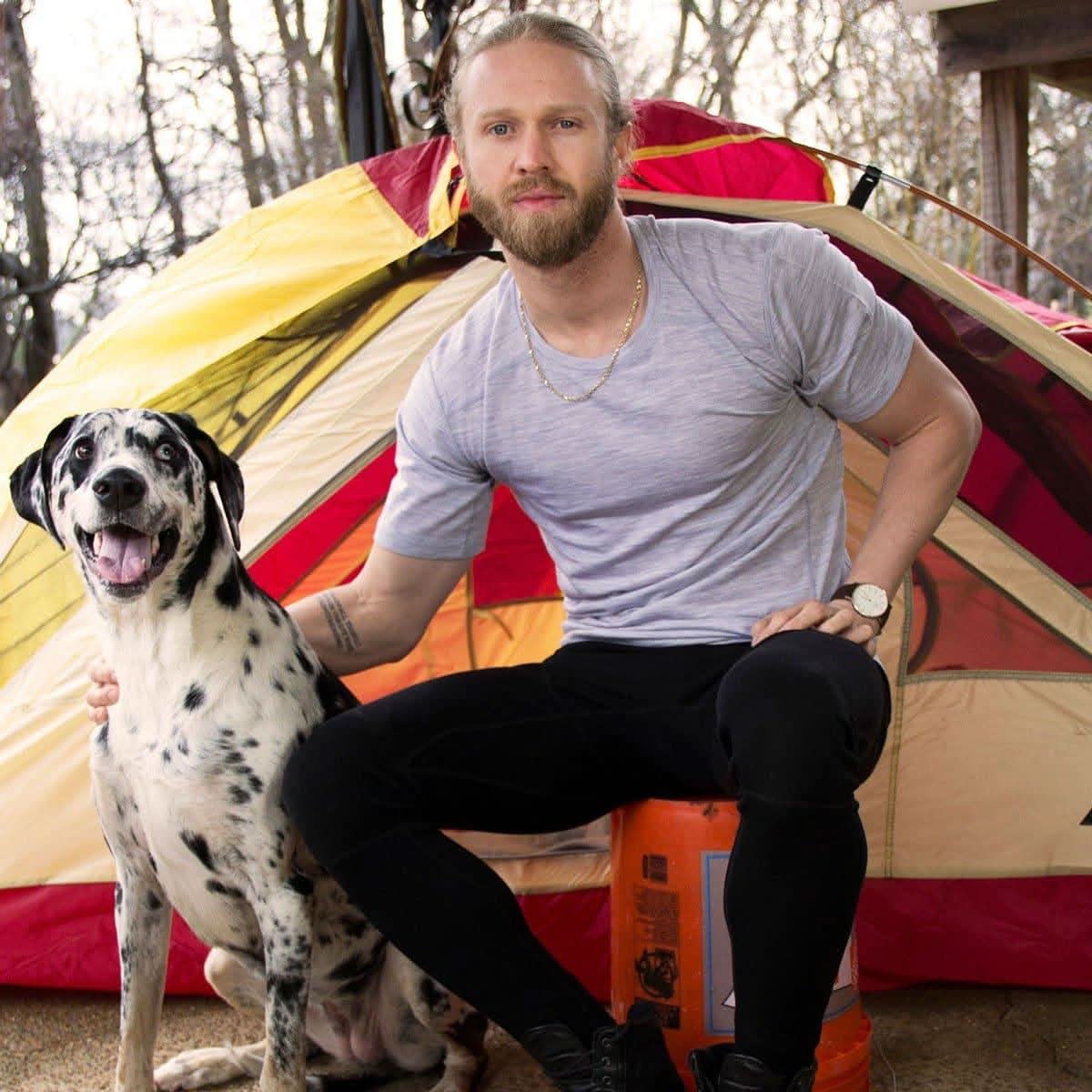 Microweight - Men's Wool Raglan T Shirt Woolverino