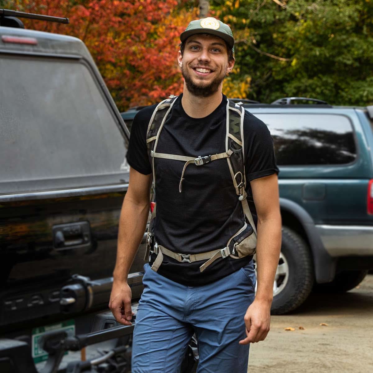 Microweight - Men's Wool Raglan T Shirt Woolverino