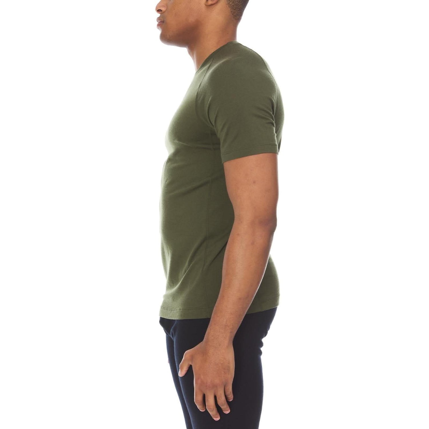 Microweight - Men's Wool Raglan T Shirt Woolverino