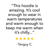 Microweight - Men's Wool 1/4 Zip Sun Hoodie Woolverino