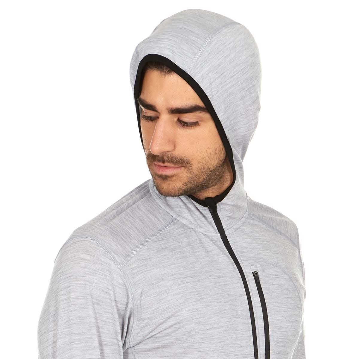 Microweight - Men's Wool 1/4 Zip Sun Hoodie Woolverino