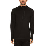 Microweight - Men's Wool 1/4 Zip Sun Hoodie Woolverino