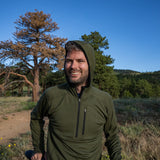 Microweight - Men's Wool 1/4 Zip Sun Hoodie Woolverino