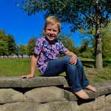 Bamboo Short Sleeve Crew Neck Tee in Adele