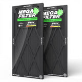 PuroAir HVAC Mega Filter MERV 13 Pleated Plus Activated Carbon Air Filter
