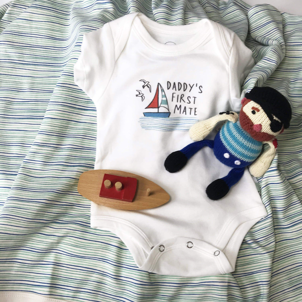 swaddle blanket | pin stripes