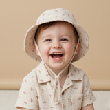 Organic Bucket Sun Hat - Cross