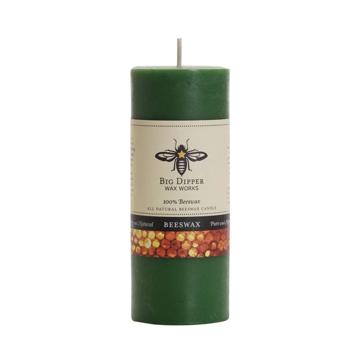 100% Pure Beeswax Pillar Candles (Multiple Colors)