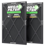 PuroAir HVAC Mega Filter MERV 13 Pleated Plus Activated Carbon Air Filter