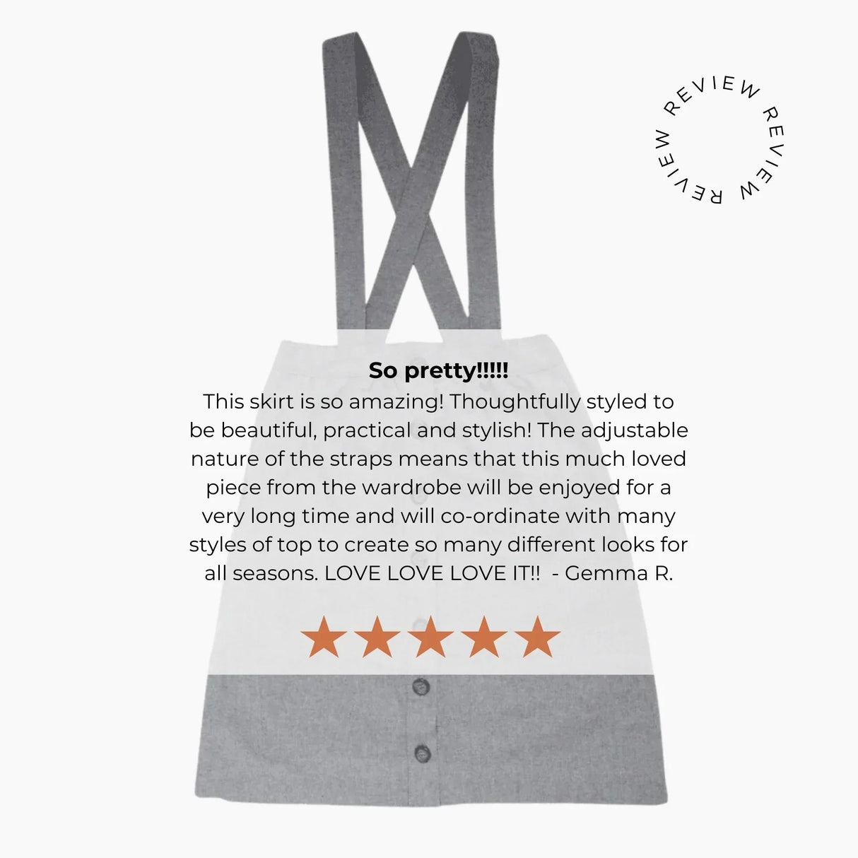 Parker Pinafore Skirt – 2-in-1 Skirt & Pinafore for Kids