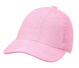 Boys and Girls 100% Cotton Twill UPF 50+ Baseball Hats with Matching Stitch (Dyed & Finished in USA*)
