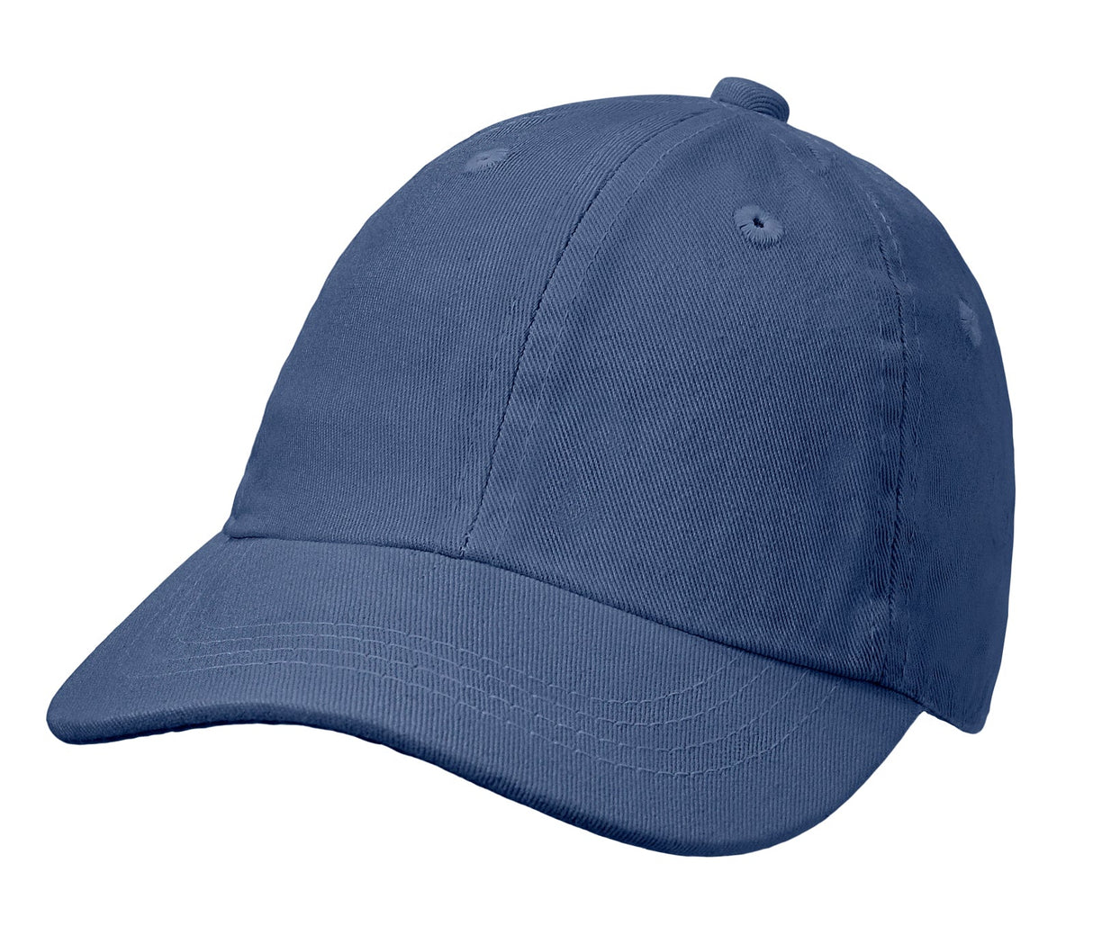 Boys and Girls 100% Cotton Twill UPF 50+ Baseball Hats with Matching Stitch (Dyed & Finished in USA*)