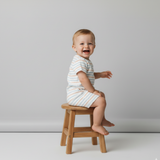 Organic Short Romper - Cabana Stripes