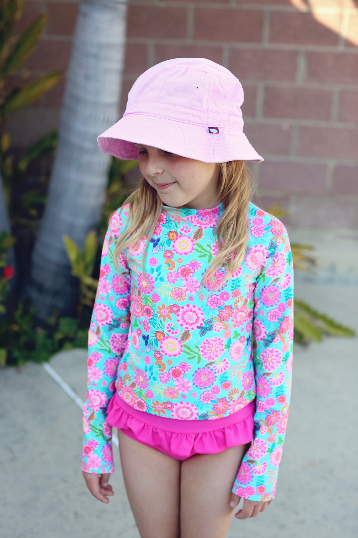 Boys and Girls 100% Cotton Twill UPF 50+ Wharf Hat | Charcoal Gray (Dyed & Finished in USA*)