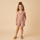 Organic Tank Romper - Clay