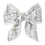 Organic Hair Bow Clip - Tulle Floral