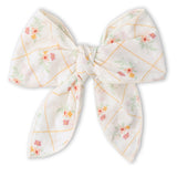 Organic Hair Bow Clip - Spring Weave