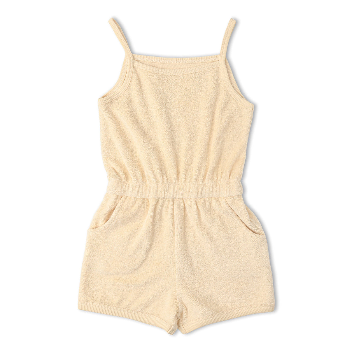 Organic Tank Romper - Butter Yellow
