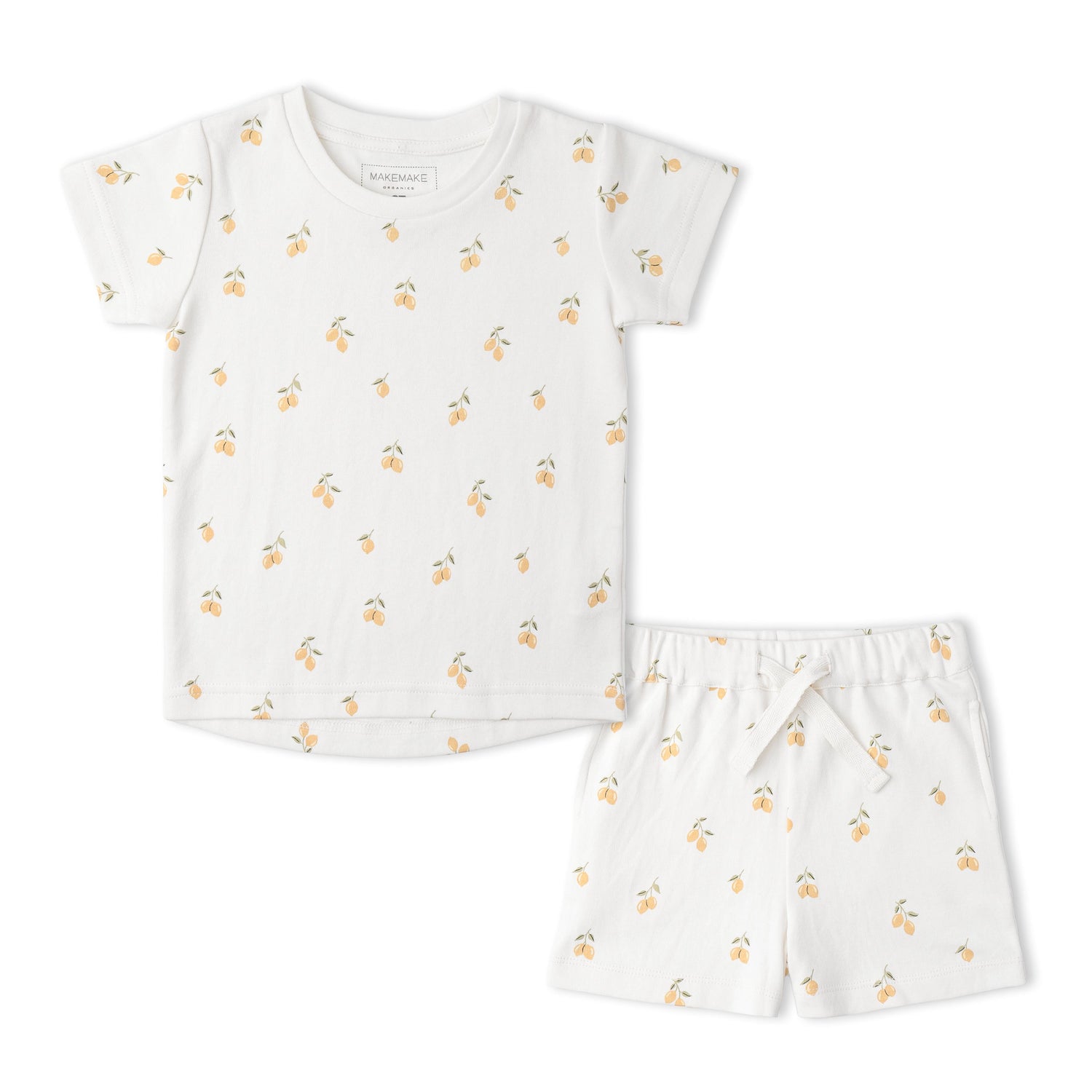 Organic Tee & Shorts Set - Lemons