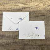 24 Piece Handmade Flower Petal Cotton Paper Thank You Card Set