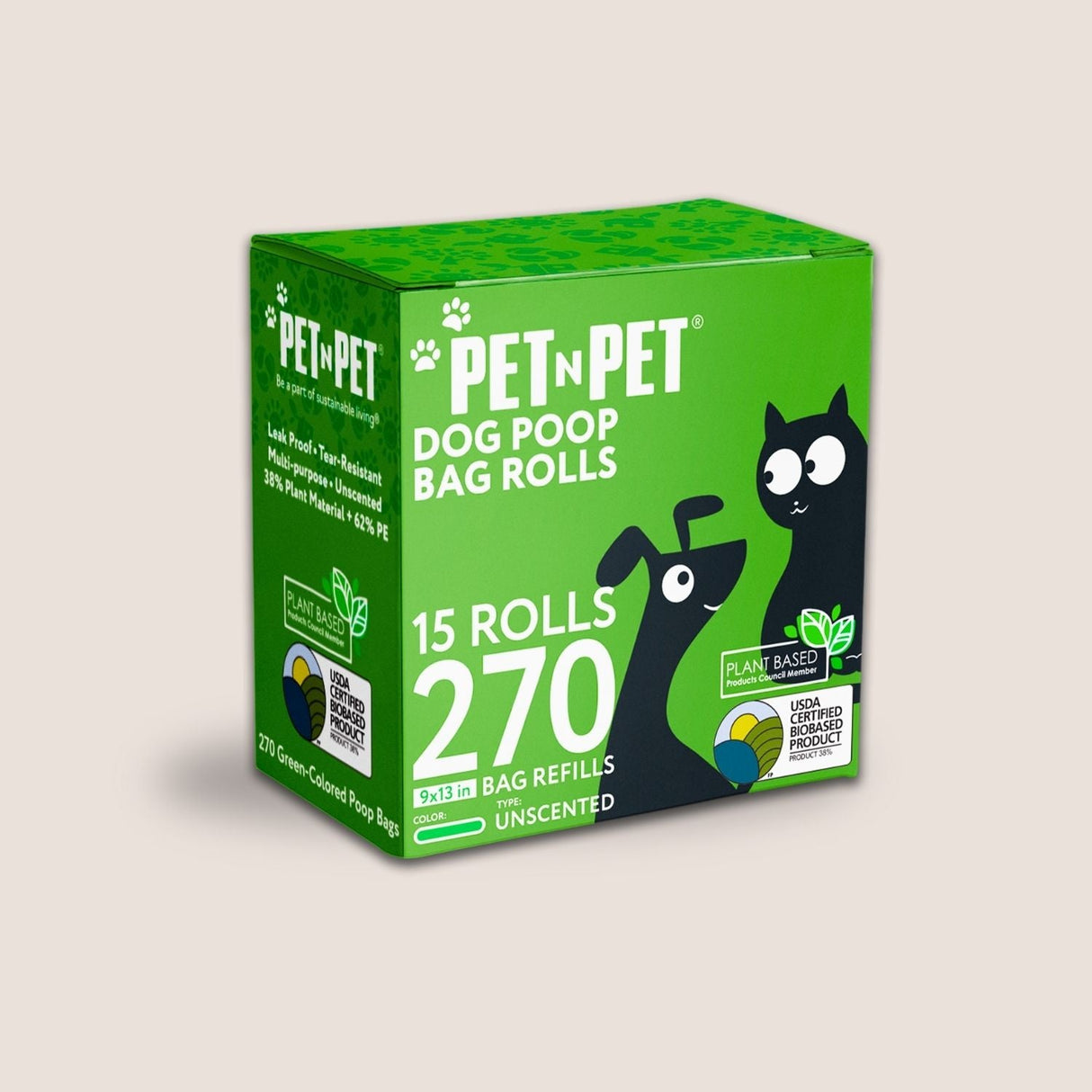 41% Plant-based Poop Bags