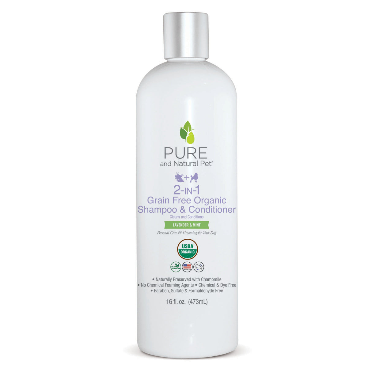 2-in-1 Grain-Free Organic Shampoo & Conditioner (Lavender & Mint)