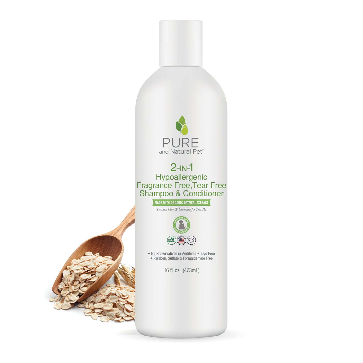 2-in-1 Hypoallergenic Fragrance Free Tear Free Shampoo & Conditioner