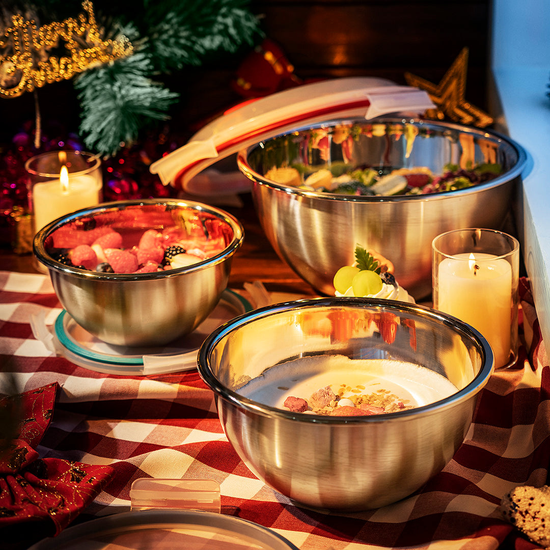 Mix & Carry Stainless Steel Bowl Set