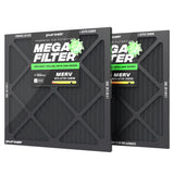 PuroAir HVAC Mega Filter MERV 13 Pleated Plus Activated Carbon Air Filter