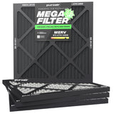 PuroAir HVAC Mega Filter MERV 13 Pleated Plus Activated Carbon Air Filter