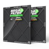 PuroAir HVAC Mega Filter MERV 13 Pleated Plus Activated Carbon Air Filter