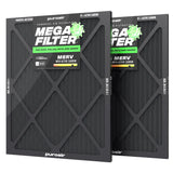 PuroAir HVAC Mega Filter MERV 13 Pleated Plus Activated Carbon Air Filter