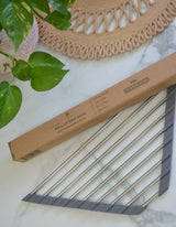 Corner Roll-Up Sink & Shower Rack (Plastic-Free, Grey)