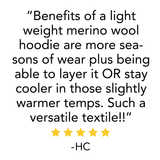 Micro­weight - Women's 1/4 Zip Sun Hoodie Woolverino