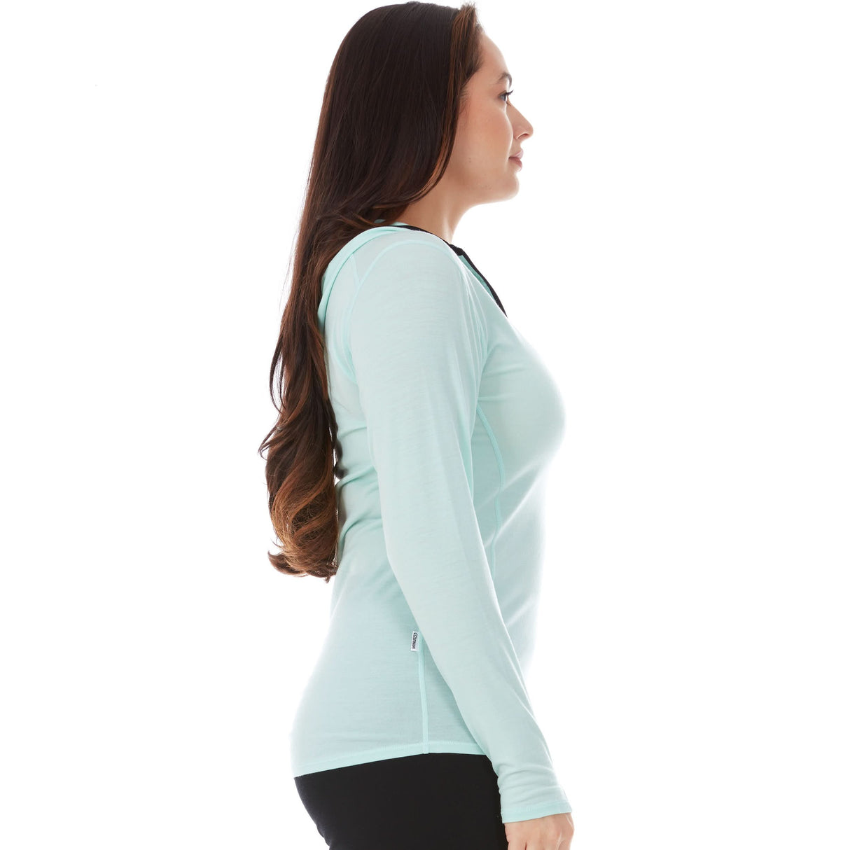Micro­weight - Women's 1/4 Zip Sun Hoodie Woolverino