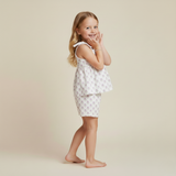 Organic Tie Up Top & Shorts Set - Lavender