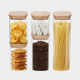 Glass Canister Set & Bamboo Lid