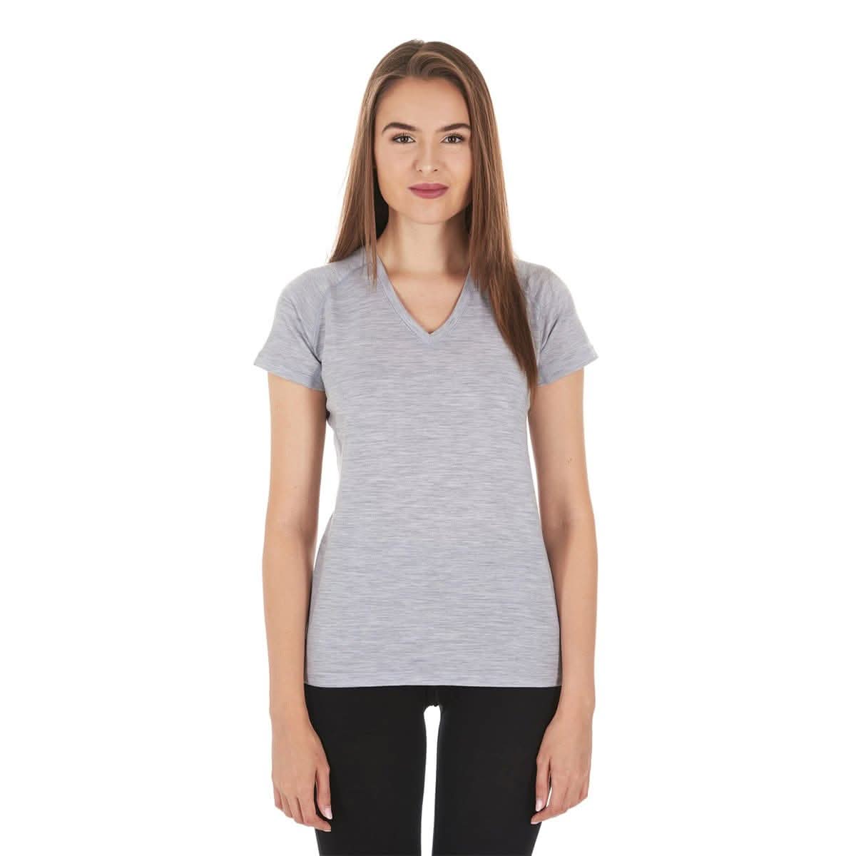 Microweight - Women's Wool V-Neck T-Shirt Woolverino