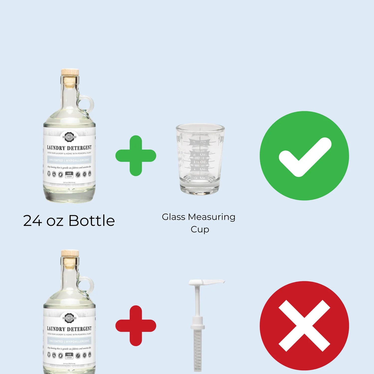 Half Gallon Plastic Jug Measuring Pump