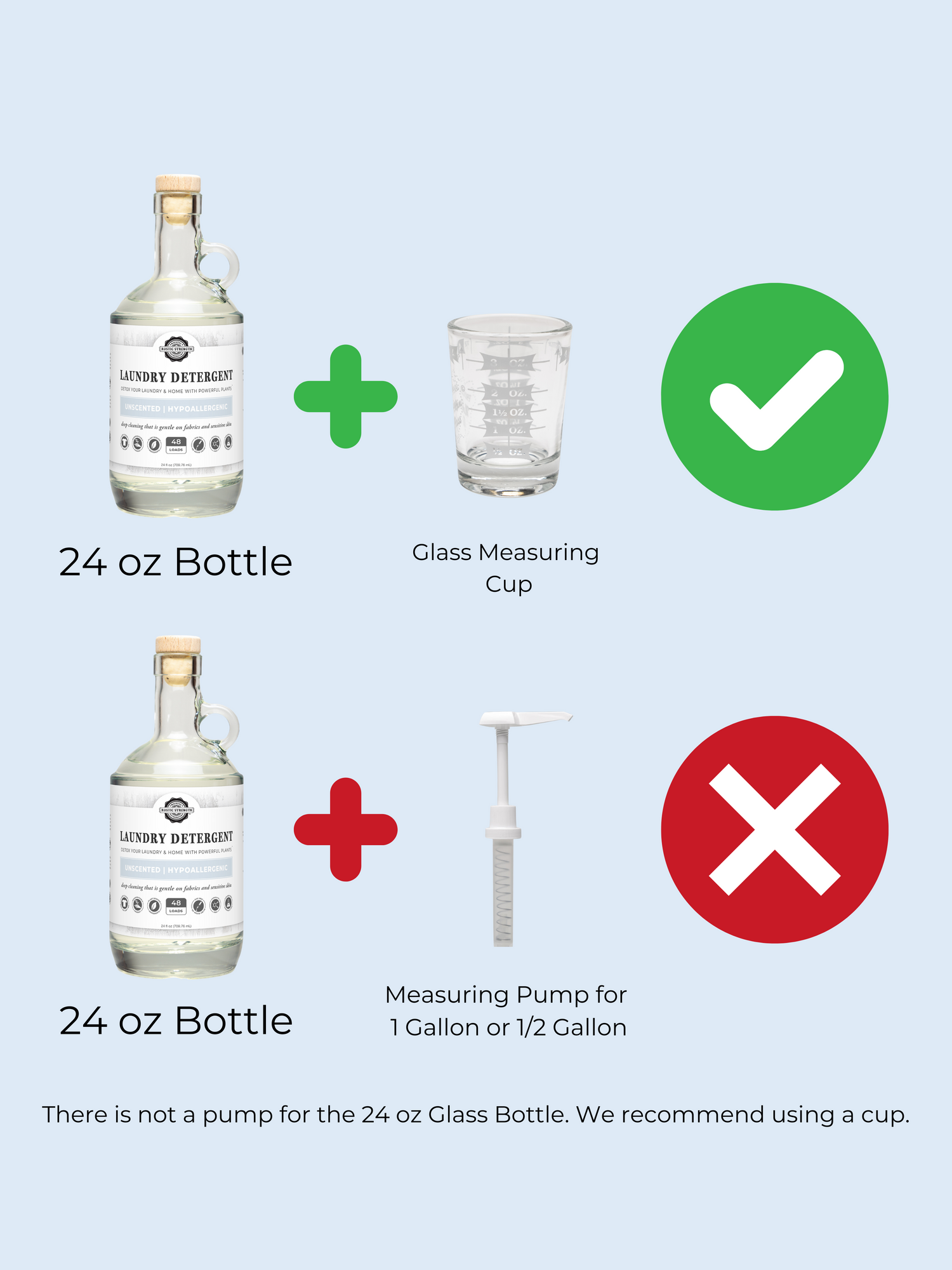 Half Gallon Plastic Jug Measuring Pump