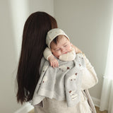 Whimsy Collection - Luxury 100% Cotton Knit Swaddle Baby Blanket