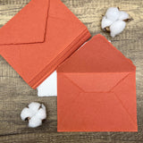 Terracotta Handmade Cotton Envelopes (Set of 10)